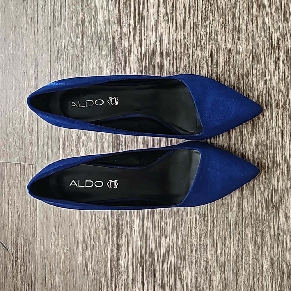 Aldo "Nydaudia" Royal Blue Suede Heels